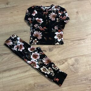 Lou Lou and co floral 2 piece pjs